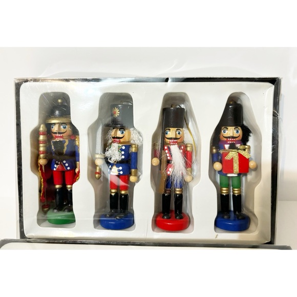 6 Nutcracker Soldier Wooden  Christmas Ornaments - Picture 2 of 7